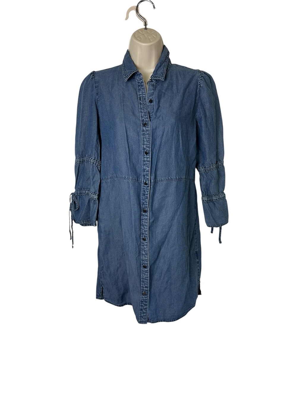 Express Blue Denim Shirt Dress
